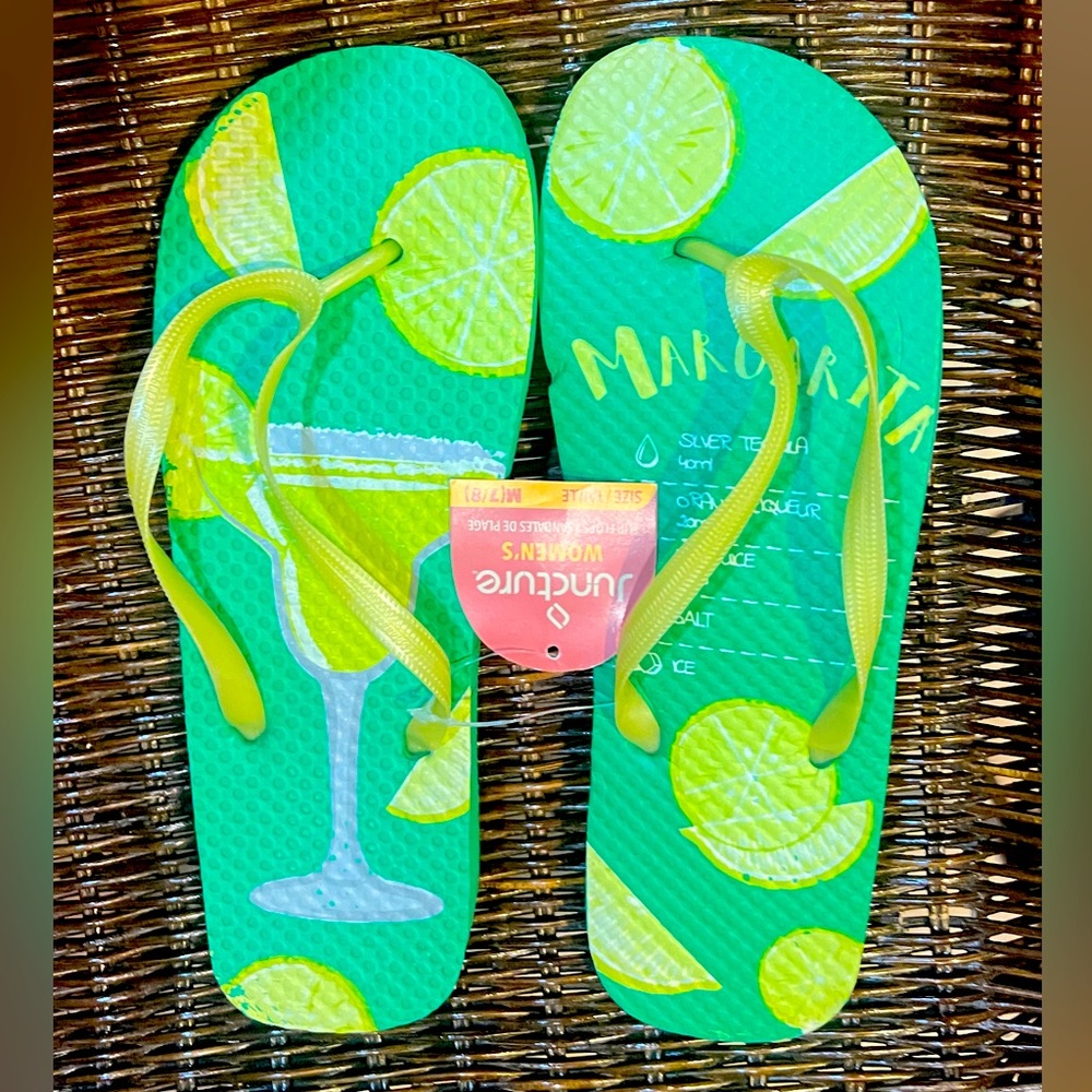 Green Flip Flop Sandals